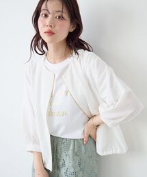 le.coeur blanc | カラミタンブラータックスリーブブルゾン(ブルゾン)