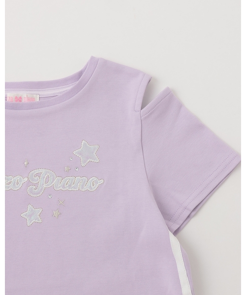 mezzo piano（メゾピアノ）の「メッシュZIPパーカ　＆肩開きカットワンピースセット（ワンピース・キッズ・ラベンダー/ミント・140cm/130cm/120cm/110cm）」の9枚目の写真