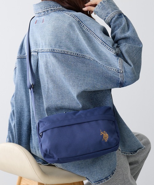 U.S. POLO ASSN.(ユーエスポロアッスン)の「【U.S. POLO ASSN.】スクエアショルダーバック USPA-2737(ショルダーバッグ・レディース・オフホワイト/ブルー/グレー/ブラック/ピンク/グリーン/レッド/ベージュ/イエロー/ネイビー・FREE)」の6枚目の写真