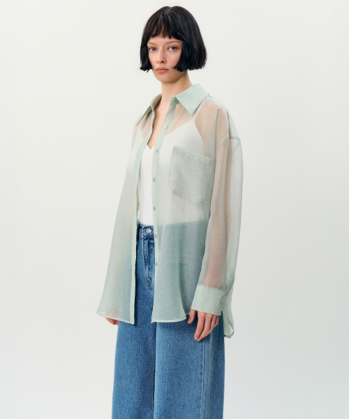 MAYVERU(メイバーユー)の「deia cross blouse _ Mint(シャツ/ブラウス・レディース・その他・FREE)」の1枚目の写真