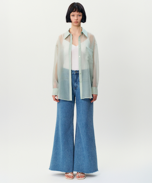 MAYVERU(メイバーユー)の「deia cross blouse _ Mint(シャツ/ブラウス・レディース・その他・FREE)」の2枚目の写真