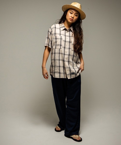 430（フォーサーティ）の「mhs2612- S-S OMBRE CHECK SHIRT オンブレチェックシャツ(26-083)（シャツ/ブラウス・メンズ・オフホワイト/ブラック/ブラウン・3/2/1/0）」の9枚目の写真