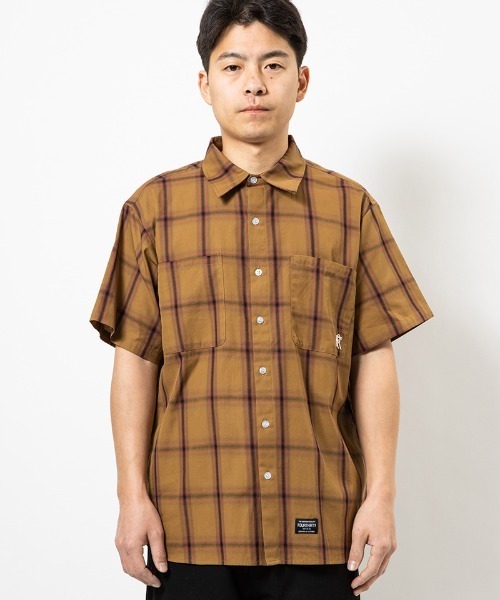 430（フォーサーティ）の「mhs2612- S-S OMBRE CHECK SHIRT オンブレチェックシャツ(26-083)（シャツ/ブラウス・メンズ・オフホワイト/ブラック/ブラウン・3/2/1/0）」の11枚目の写真