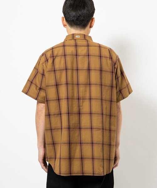 430（フォーサーティ）の「mhs2612- S-S OMBRE CHECK SHIRT オンブレチェックシャツ(26-083)（シャツ/ブラウス・メンズ・オフホワイト/ブラック/ブラウン・3/2/1/0）」の13枚目の写真