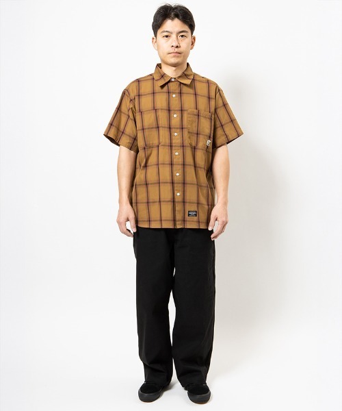 430（フォーサーティ）の「mhs2612- S-S OMBRE CHECK SHIRT オンブレチェックシャツ(26-083)（シャツ/ブラウス・メンズ・オフホワイト/ブラック/ブラウン・3/2/1/0）」の14枚目の写真