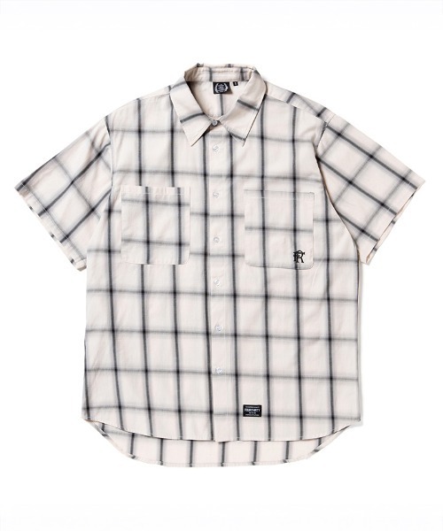 430（フォーサーティ）の「mhs2612- S-S OMBRE CHECK SHIRT オンブレチェックシャツ(26-083)（シャツ/ブラウス・メンズ・オフホワイト/ブラック/ブラウン・3/2/1/0）」の17枚目の写真
