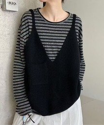 LUCPY（ラクピー）の「ニットVネックビスチェ（その他トップス）」