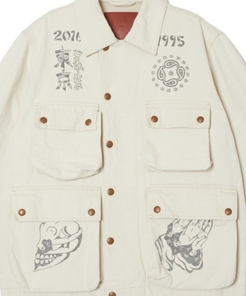TATTOO FLASH PRINT POCKET DENIM JACKET（デニムジャケット