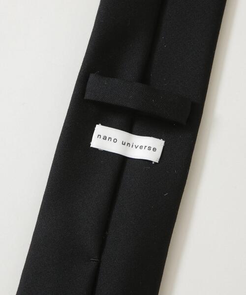 NANO universe（ナノユニバース）の「ブラックフォーマル梳毛ウール濃色染めソリッドネクタイ（ネクタイ・メンズ・ブラック・F）」の16枚目の写真