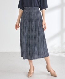 GALLORIA（ギャローリア）の「【洗濯機で洗える】ギャザープリントスカート（スカート）」