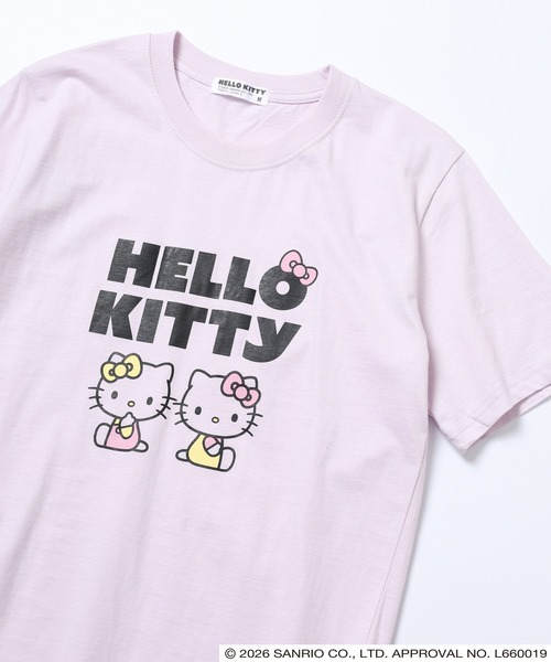 sanrio(サンリオ)の「サンリオキャラクターズ 天竺半袖Tシャツ(Tシャツ/カットソー・レディース・ラベンダー/ブラック/ネイビー/オートミール/ピンク/オフホワイト/ホワイト/ネイビー系/ライトグリーン系/アイボリー系/ブラック系1/ブラック系/ホワイト系1/ホワイト系/チャコール/サックスブルー系/ライトグリーン/ブルーグレー・M/LL/L)」の17枚目の写真