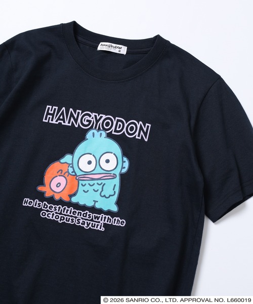 sanrio(サンリオ)の「サンリオキャラクターズ 天竺半袖Tシャツ(Tシャツ/カットソー・レディース・ラベンダー/ブラック/ネイビー/オートミール/ピンク/オフホワイト/ホワイト/ネイビー系/ライトグリーン系/アイボリー系/ブラック系1/ブラック系/ホワイト系1/ホワイト系/チャコール/サックスブルー系/ライトグリーン/ブルーグレー・M/LL/L)」の15枚目の写真