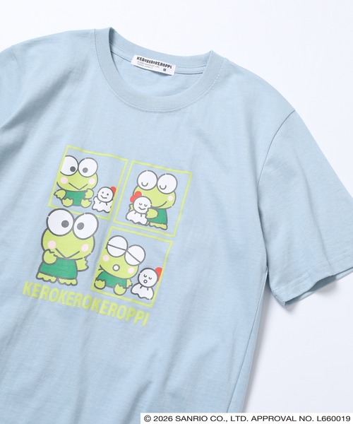 sanrio(サンリオ)の「サンリオキャラクターズ 天竺半袖Tシャツ(Tシャツ/カットソー・レディース・ラベンダー/ブラック/ネイビー/オートミール/ピンク/オフホワイト/ホワイト/ネイビー系/ライトグリーン系/アイボリー系/ブラック系1/ブラック系/ホワイト系1/ホワイト系/チャコール/サックスブルー系/ライトグリーン/ブルーグレー・M/LL/L)」の16枚目の写真