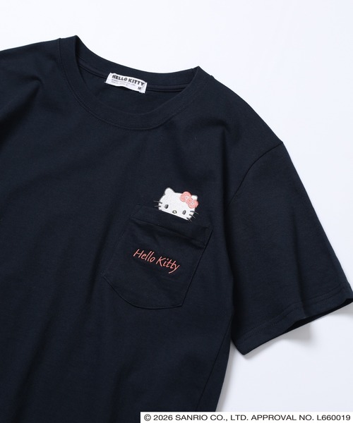 sanrio(サンリオ)の「サンリオキャラクターズ 天竺半袖Tシャツ(Tシャツ/カットソー・レディース・ラベンダー/ブラック/ネイビー/オートミール/ピンク/オフホワイト/ホワイト/ネイビー系/ライトグリーン系/アイボリー系/ブラック系1/ブラック系/ホワイト系1/ホワイト系/チャコール/サックスブルー系/ライトグリーン/ブルーグレー・M/LL/L)」の14枚目の写真