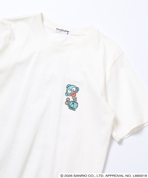 sanrio(サンリオ)の「サンリオキャラクターズ 天竺半袖Tシャツ(Tシャツ/カットソー・レディース・ラベンダー/ブラック/ネイビー/オートミール/ピンク/オフホワイト/ホワイト/ネイビー系/ライトグリーン系/アイボリー系/ブラック系1/ブラック系/ホワイト系1/ホワイト系/チャコール/サックスブルー系/ライトグリーン/ブルーグレー・M/LL/L)」の2枚目の写真