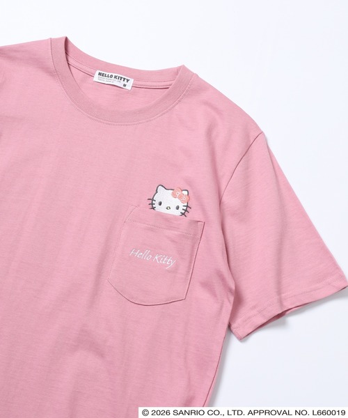 sanrio(サンリオ)の「サンリオキャラクターズ 天竺半袖Tシャツ(Tシャツ/カットソー・レディース・ラベンダー/ブラック/ネイビー/オートミール/ピンク/オフホワイト/ホワイト/ネイビー系/ライトグリーン系/アイボリー系/ブラック系1/ブラック系/ホワイト系1/ホワイト系/チャコール/サックスブルー系/ライトグリーン/ブルーグレー・M/LL/L)」の18枚目の写真