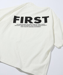 Firsthand（ファーストハンド）の「Firsthand ファーストハンド 6オンス フロントロゴプリント クルーネックTシャツ   バックプリントTシャツ PRINT FRESH FIRST（Tシャツ/カットソー）」