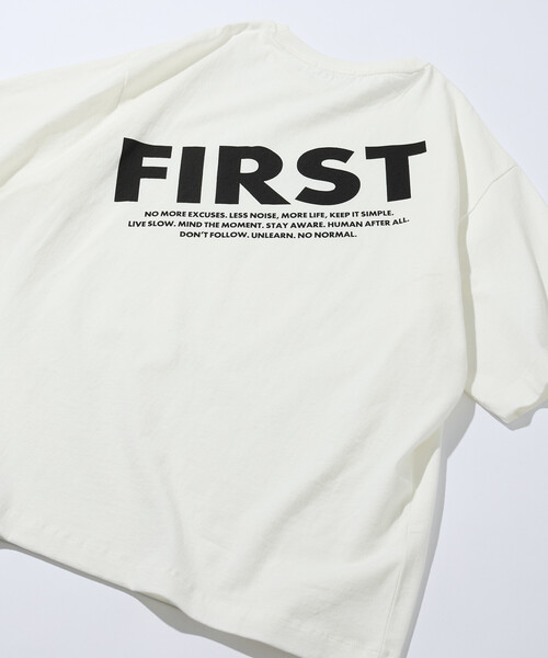 Firsthand(ファーストハンド)の「Firsthand/ファーストハンド 6オンス フロントロゴプリント クルーネックTシャツ / バックプリントTシャツ PRINT FRESH FIRST(Tシャツ/カットソー・メンズ・ブルーグレー/ブラック/ホワイト/グレー/チャコールグレー・LARGE/MEDIUM)」の2枚目の写真