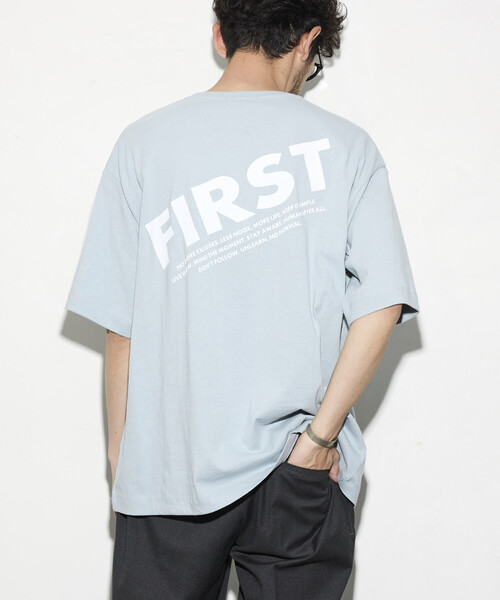Firsthand(ファーストハンド)の「Firsthand/ファーストハンド 6オンス フロントロゴプリント クルーネックTシャツ / バックプリントTシャツ PRINT FRESH FIRST(Tシャツ/カットソー・メンズ・ブルーグレー/ブラック/ホワイト/グレー/チャコールグレー・LARGE/MEDIUM)」の5枚目の写真