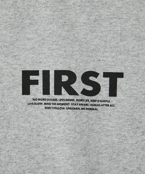 Firsthand(ファーストハンド)の「Firsthand/ファーストハンド 6オンス フロントロゴプリント クルーネックTシャツ / バックプリントTシャツ PRINT FRESH FIRST(Tシャツ/カットソー・メンズ・ブルーグレー/ブラック/ホワイト/グレー/チャコールグレー・LARGE/MEDIUM)」の12枚目の写真