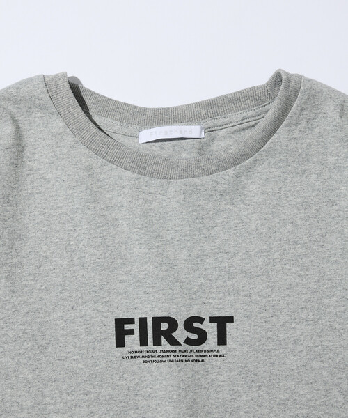 Firsthand(ファーストハンド)の「Firsthand/ファーストハンド 6オンス フロントロゴプリント クルーネックTシャツ / バックプリントTシャツ PRINT FRESH FIRST(Tシャツ/カットソー・メンズ・ブルーグレー/ブラック/ホワイト/グレー/チャコールグレー・LARGE/MEDIUM)」の13枚目の写真