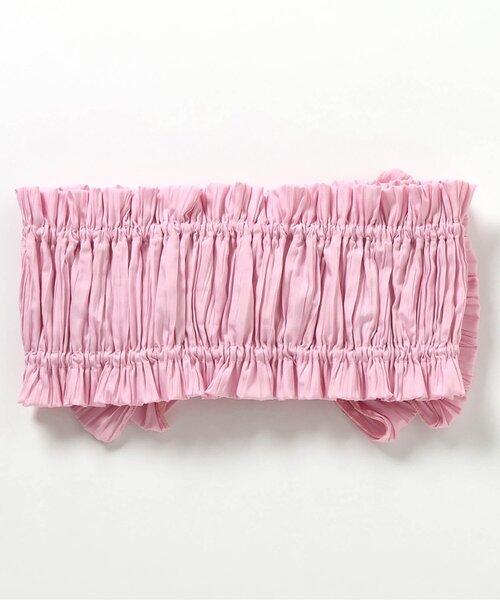 apres les cours（アプレレクール）の「リボンシャーリング帯（和装小物・キッズ・オフホワイト/ピンク・130/90/110）」の16枚目の写真
