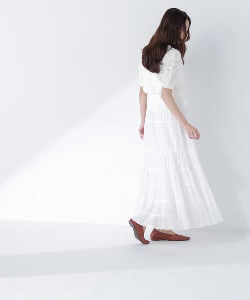 NATURAL BEAUTY BASIC(ナチュラルビューティーベーシック)の「パッチワークニット(ニット/セーター・レディース・オレンジ/オフホワイト/ブラック・フリ-)」の16枚目の写真