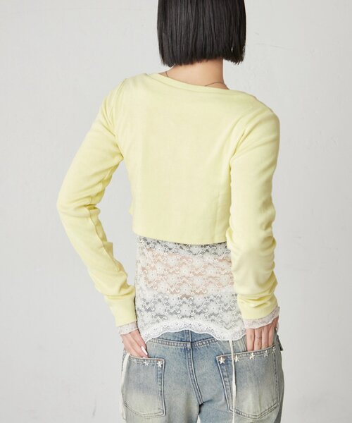 WHO'S WHO gallery(フーズフーギャラリー)の「【WEB限定サイズあり】ナポレオンショートトップス(Tシャツ/カットソー・レディース・オフホワイト/グレー/ブラック/イエロー・SMALL/MEDIUM)」の17枚目の写真