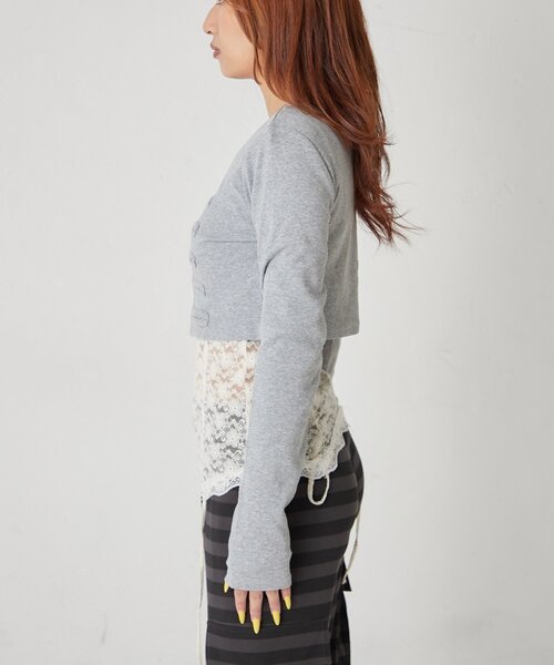 WHO'S WHO gallery(フーズフーギャラリー)の「【WEB限定サイズあり】ナポレオンショートトップス(Tシャツ/カットソー・レディース・オフホワイト/グレー/ブラック/イエロー・SMALL/MEDIUM)」の20枚目の写真