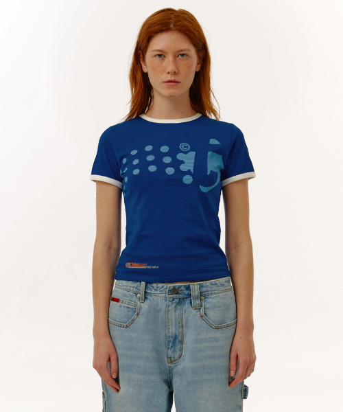 TEKET(テケット)の「Dot-Com Women Tee Blue(Tシャツ/カットソー・レディース・その他・SMALL/MEDIUM)」の1枚目の写真