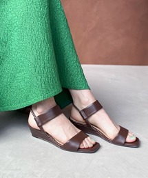 enchanted | エラスティックストラップウェッジサンダル(サンダル)