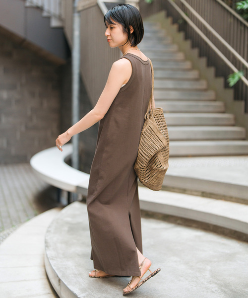 Spick & Span（スピックアンドスパン）の「《追加》天竺アメスリロングワンピース（ワンピース・レディース・ブラック/ブラウン・38/36）」の21枚目の写真