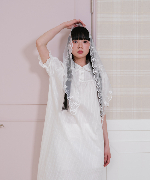NICE GHOST CLUB（ナイスゴーストクラブ）の「FFATS SHIRRING PUFF DRESS_WHITE(NG2GSUPA93A)（ワンピース・レディース・ホワイト・SMALL/MEDIUM）」の2枚目の写真