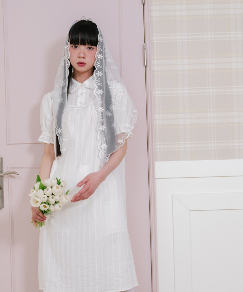 NICE GHOST CLUB（ナイスゴーストクラブ）の「FFATS SHIRRING PUFF DRESS_WHITE(NG2GSUPA93A)（ワンピース・レディース・ホワイト・SMALL/MEDIUM）」の4枚目の写真