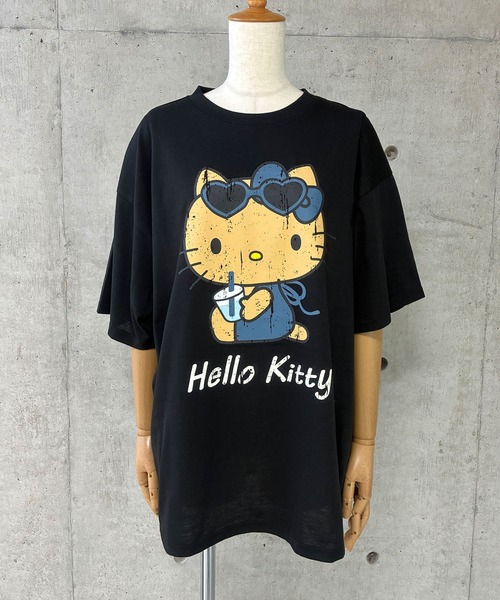GLAMOROUS JANE(グラマラスジェーン)の「HELLO KITTY日焼けプリント半袖Tシャツ(Tシャツ/カットソー・レディース・グリーン/オフホワイト/ブラック・FREE)」の9枚目の写真