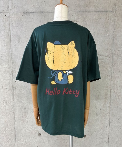GLAMOROUS JANE(グラマラスジェーン)の「HELLO KITTY日焼けプリント半袖Tシャツ(Tシャツ/カットソー・レディース・グリーン/オフホワイト/ブラック・FREE)」の15枚目の写真