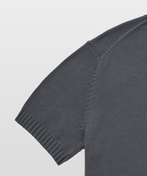 MANNERGRAM(マナーグラム)の「ソフトコットン100 3PLY ラウンド 半袖ニット グレー(ニット/セーター・メンズ・その他・LARGE)」の8枚目の写真