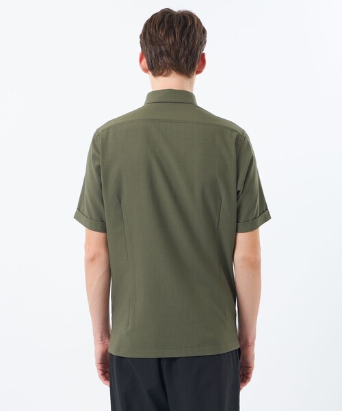 MACKINTOSH PHILOSOPHY(マッキントッシュ フィロソフィー)の「【WEB&一部店舗限定】トロッター スクエアボタンダウン半袖シャツ サッカーストライプ(シャツ/ブラウス・メンズ・ネイビー/ブルー系その他3/グリーン系その他5/ホワイト・42/40/38)」の11枚目の写真