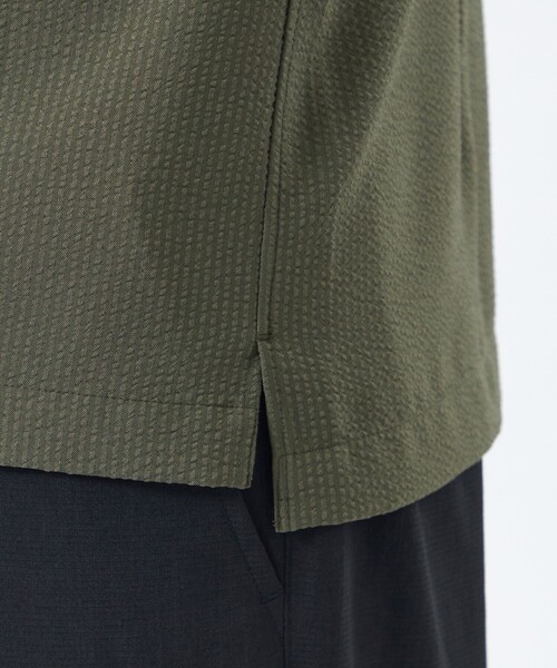 MACKINTOSH PHILOSOPHY(マッキントッシュ フィロソフィー)の「【WEB&一部店舗限定】トロッター スクエアボタンダウン半袖シャツ サッカーストライプ(シャツ/ブラウス・メンズ・ネイビー/ブルー系その他3/グリーン系その他5/ホワイト・42/40/38)」の14枚目の写真