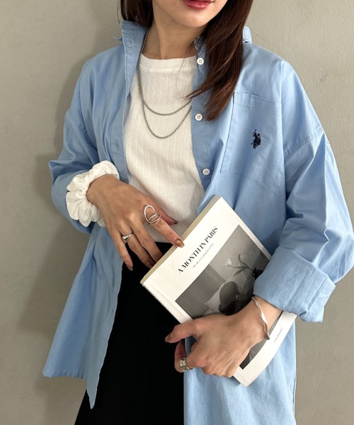 MYMOOD.(マイムード)の「シュシュ付きクロップドトップス 半袖クロップドトップスシュシュ2点SET(Tシャツ/カットソー・レディース・ブラック/ライトグレー/ホワイト/アイボリー・FREE)」の9枚目の写真