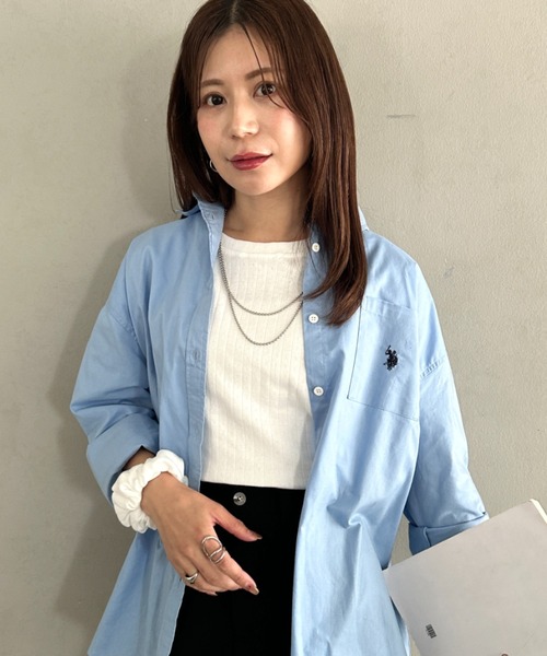 MYMOOD.(マイムード)の「シュシュ付きクロップドトップス 半袖クロップドトップスシュシュ2点SET(Tシャツ/カットソー・レディース・ブラック/ライトグレー/ホワイト/アイボリー・FREE)」の8枚目の写真