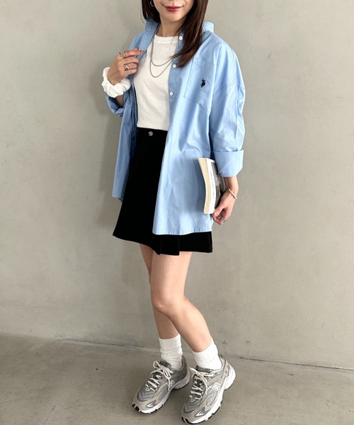 MYMOOD.(マイムード)の「シュシュ付きクロップドトップス 半袖クロップドトップスシュシュ2点SET(Tシャツ/カットソー・レディース・ブラック/ライトグレー/ホワイト/アイボリー・FREE)」の12枚目の写真