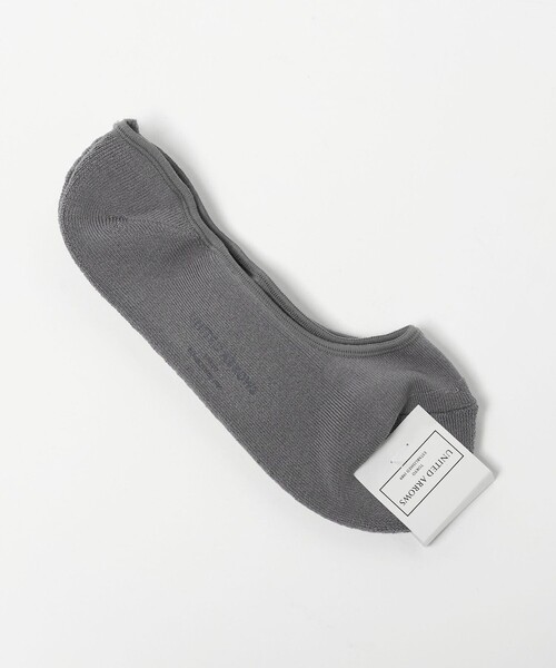 UNITED ARROWS(ユナイテッドアローズ)の「ミニパイル イン ソックス(ソックス/靴下・メンズ・ブラック/グレー系・FREE)」の2枚目の写真