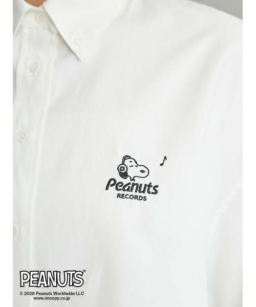 Mila Owen(ミラオーウェン)の「【PEANUTS RECORDS】ボタンダウン短丈シャツ(シャツ/ブラウス・レディース・ピンク/ホワイト/ストライプ・F)」の11枚目の写真