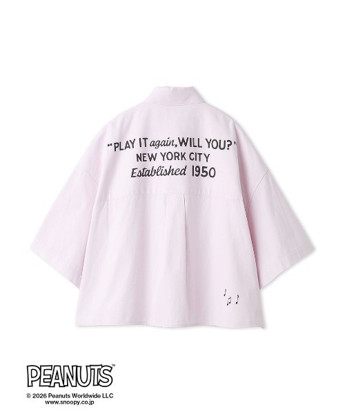Mila Owen(ミラオーウェン)の「【PEANUTS RECORDS】ボタンダウン短丈シャツ(シャツ/ブラウス・レディース・ピンク/ホワイト/ストライプ・F)」の19枚目の写真