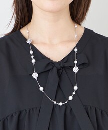 TO BE CHIC（トゥー ビー シック）の「カメリアビジューネックレス（ネックレス）」
