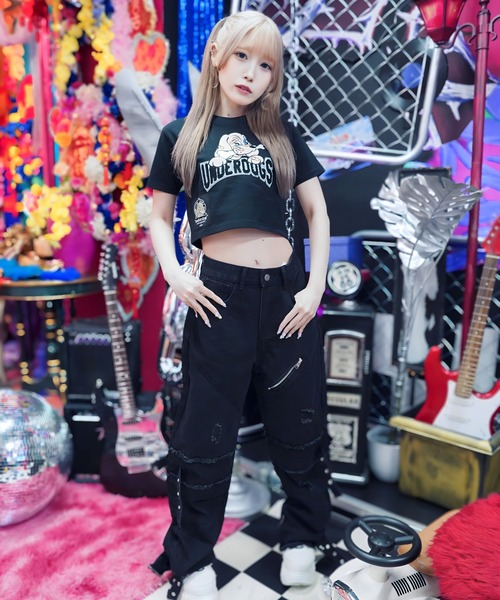 GALFY(ガルフィー)の「【別注】GA×GALFY-別注わんわん大学Tee(Tシャツ/カットソー・レディース・ホワイト/ブラック/ピンク・S/L/XL)」の21枚目の写真