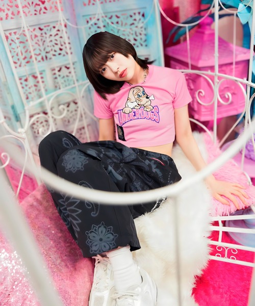GALFY(ガルフィー)の「【別注】GA×GALFY-別注わんわん大学Tee(Tシャツ/カットソー・レディース・ホワイト/ブラック/ピンク・S/L/XL)」の13枚目の写真