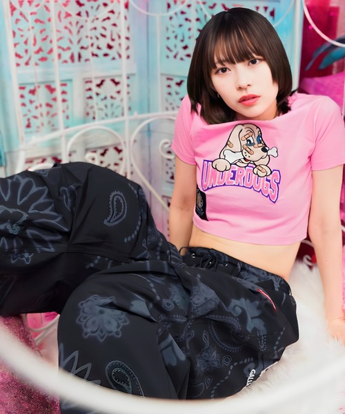 GALFY(ガルフィー)の「【別注】GA×GALFY-別注わんわん大学Tee(Tシャツ/カットソー・レディース・ホワイト/ブラック/ピンク・S/L/XL)」の4枚目の写真