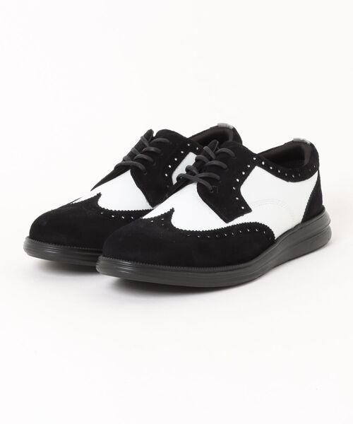 stefanorossi(ステファノロッシ)の「STEFANO ROSSI ステファノロッシ RIC W-TIP リックウィングチップ SR04232 NERO/BIANCO(その他シューズ・メンズ・ブラック・43/42/41/40)」の1枚目の写真